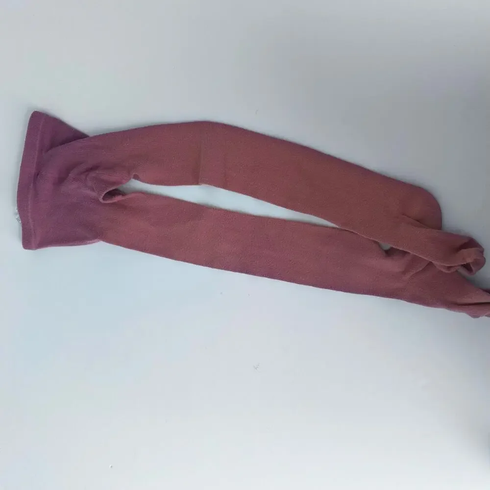 Zara Mauve Pink Thick Tights - Girls Size 7/8